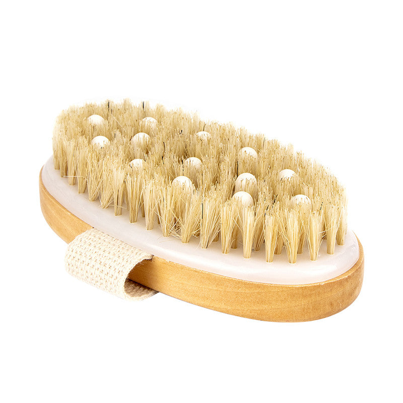 Forest Serenity - Oval Soft Bead Bristle Bath Brush